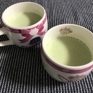 簡単　抹茶ラテ